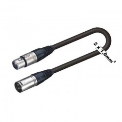CAVETTO MICROFONICO 10MT XLR M/F BPCXX-10BK