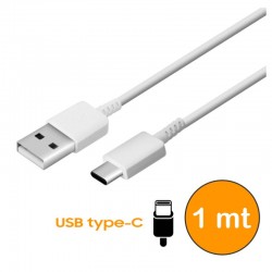 CAVO RICARICA / DATI USB 3.0 - TIPO C 1MT BIANCO