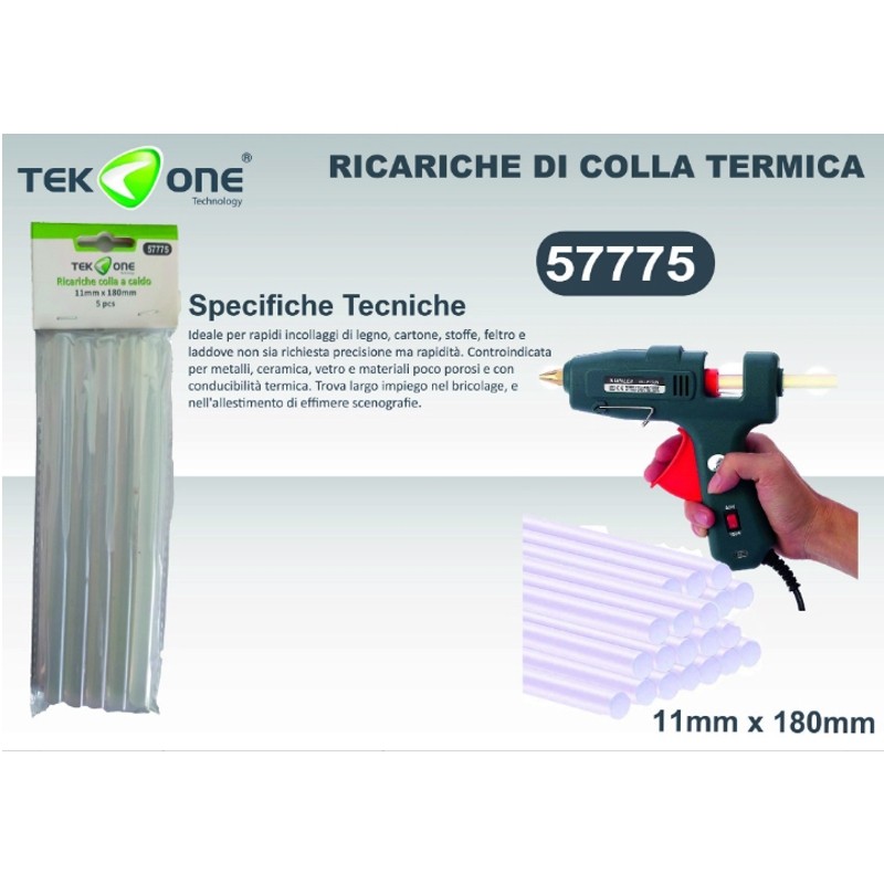 STICK COLLA A CALDO 11MM.*180MM. 5PZ. - 57775